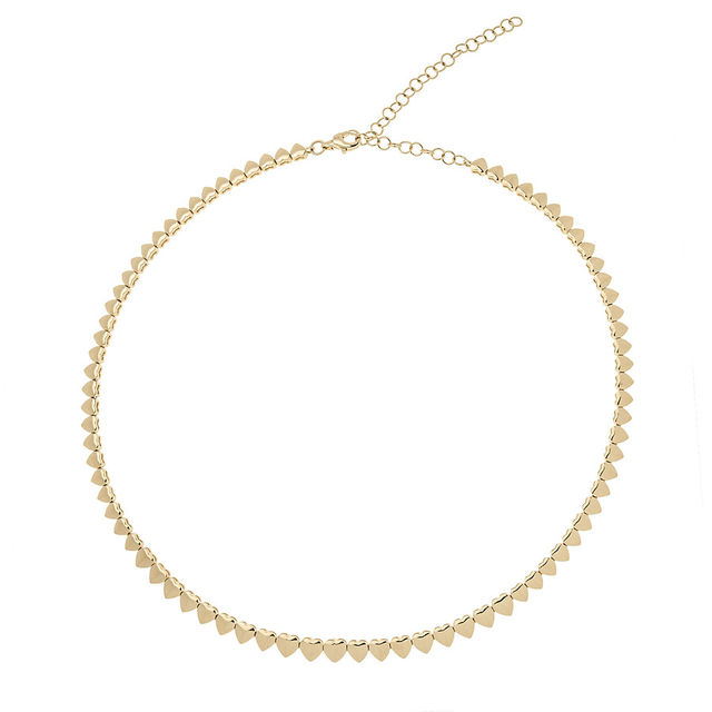 HEARTS OF GOLD 14-carat gold necklace