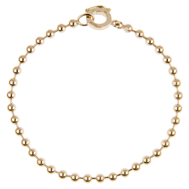 LOVE WRAP 14-carat gold bead bracelet