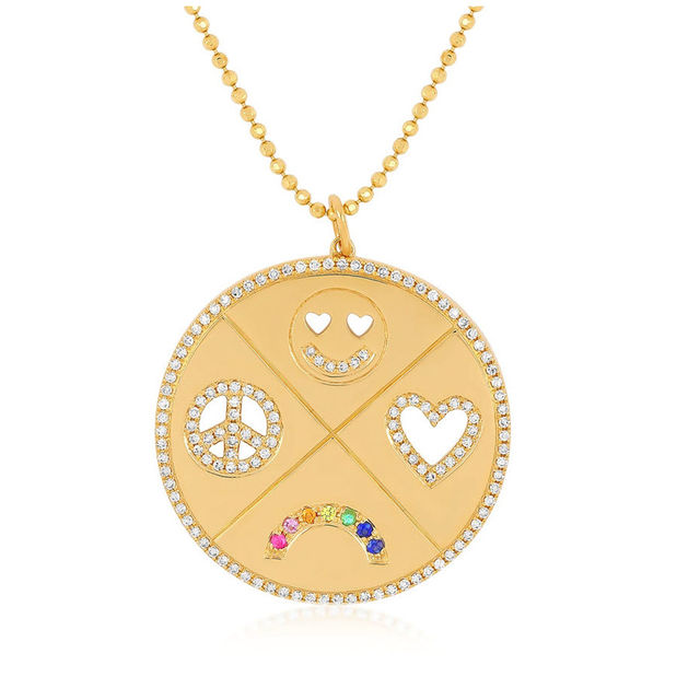 ALL THE HAPPINESS 14-carat gold necklace