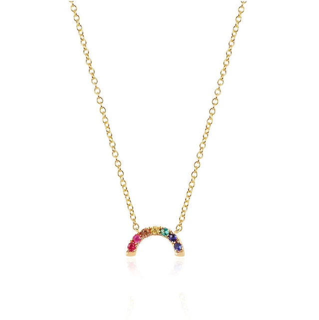 RAINBOW 14-karat gold necklace