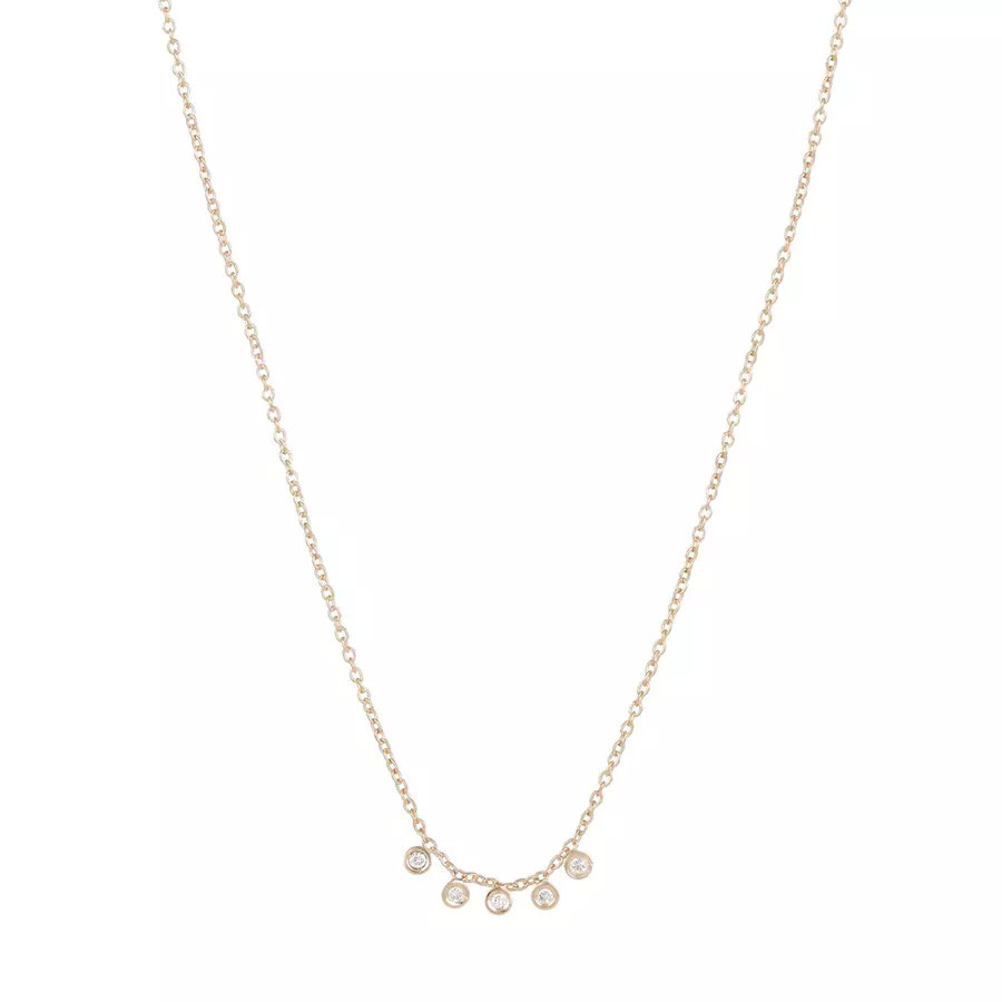 MINI DIAMOND DASH 14-carat gold and diamond necklace