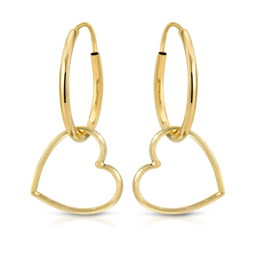 SWEETHEART 14-carat gold single earring