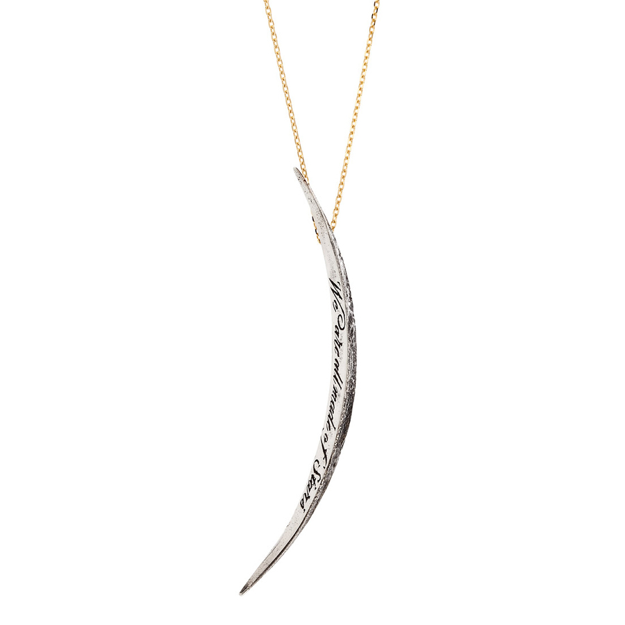 ECLIPSE sterling silver and 9-carat gold necklace