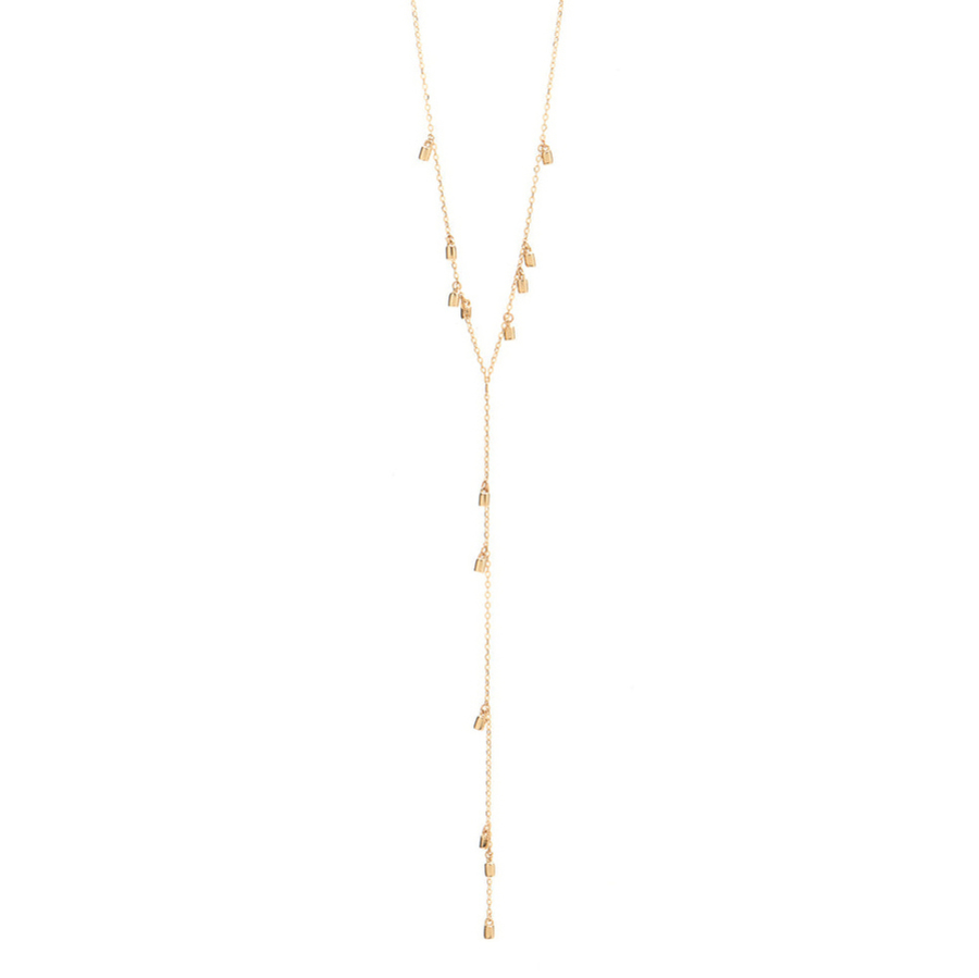 FAIRY DUST 14-carat gold lariat necklace