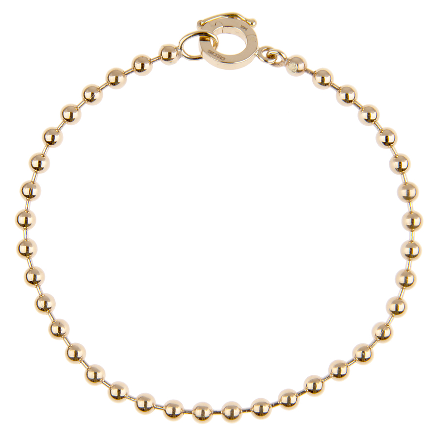 LOVE WRAP 14-carat gold bead bracelet