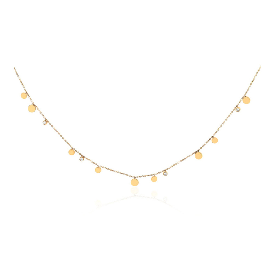 DIAMOND CONFETTI 14-carat gold chain necklace