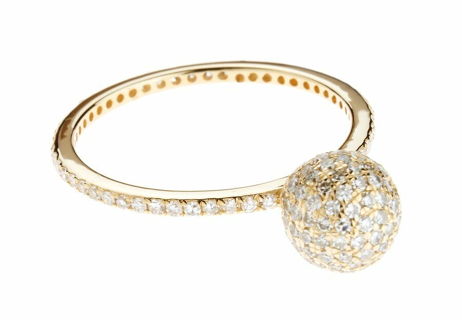 DIAMOND BONBON 14 - carat gold ring