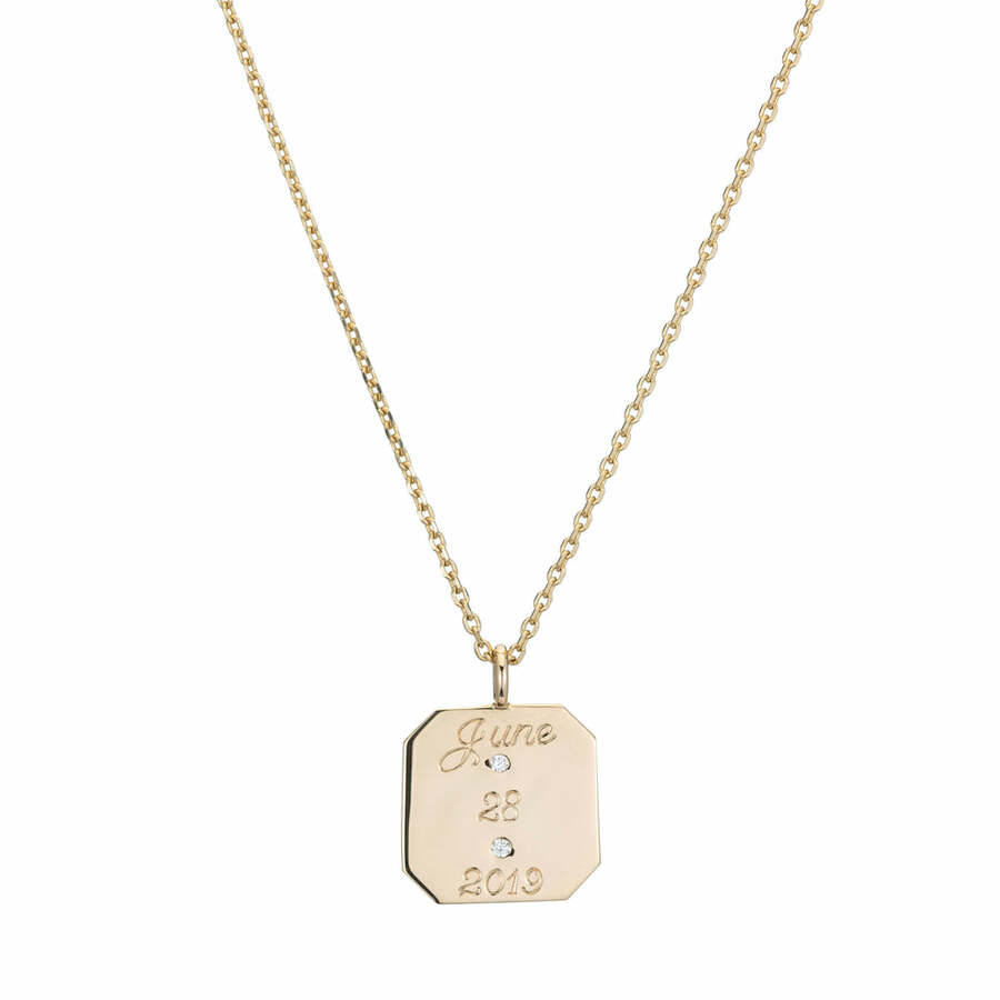 DIAMOND TRIBUTE 14-carat gold pendant necklace