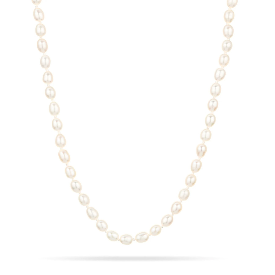 CHUNKY SEED PEARL and 14 - carat gold necklace