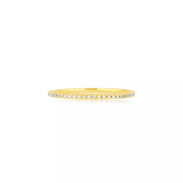 DIAMOND ETERNITY 14 - carat gold stack ring