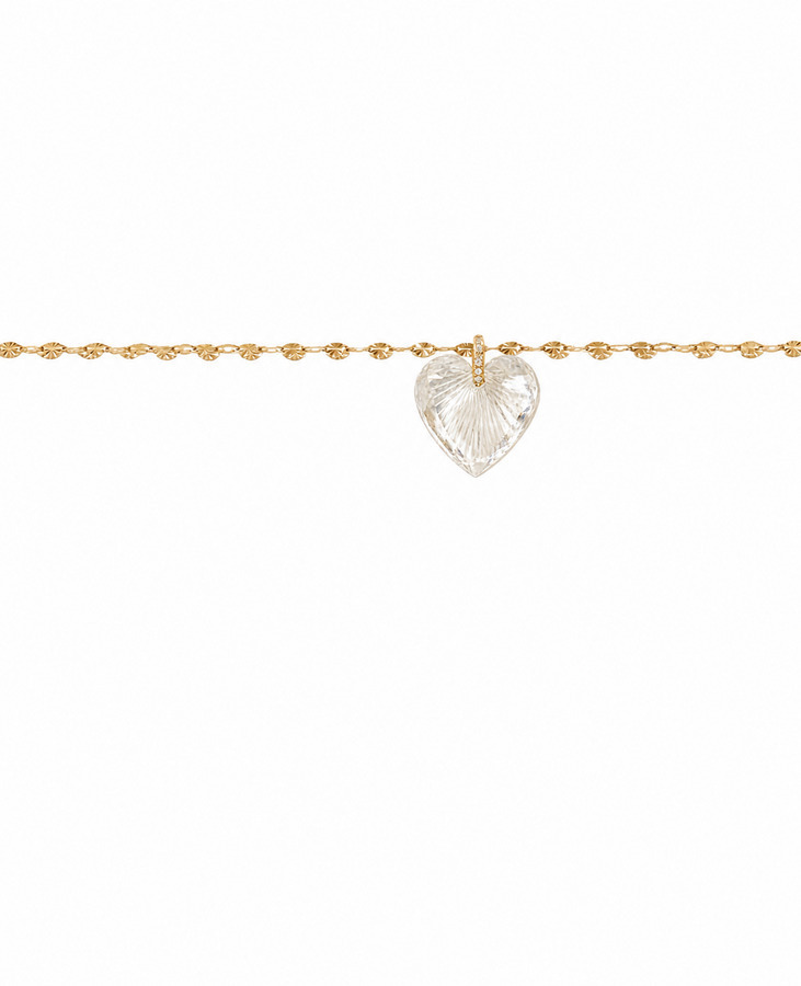 GABIN No3 yellow gold and diamond necklace