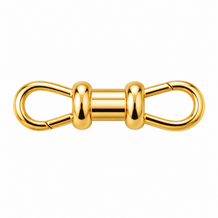 DOUBLE SIDED ALBERT CLIP 14-carat gold connector