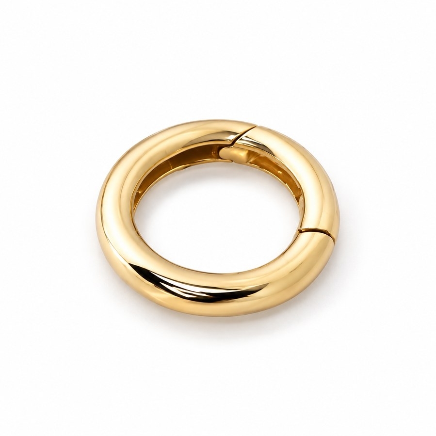 CLASSIC ROUND 9-carat gold connector