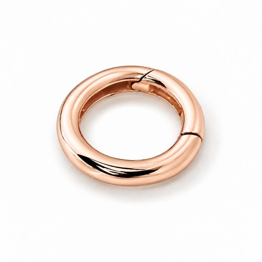 CLASSIC ROUND 9-carat rose gold connector