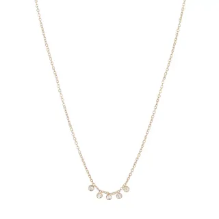 MINI DIAMOND DASH 14-carat gold and diamond necklace