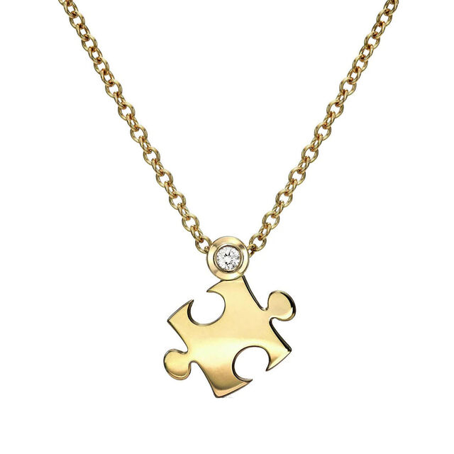 MINI PUZZLE PIECE pendant necklace