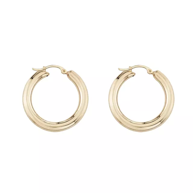 JUNIOR HELIUM 14-carat gold hoops