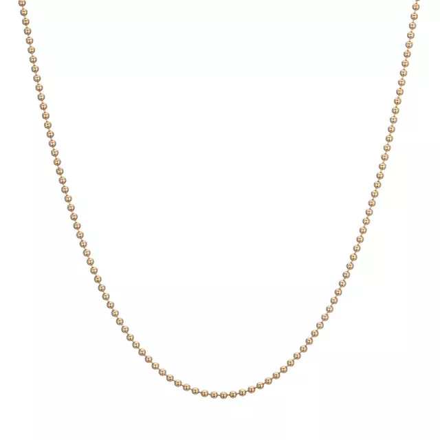 1MM DIAMOND CUT BEAD 14-carat gold chain