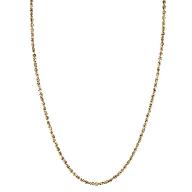 2.5MM TWISTED ROPE 14-carat gold chain