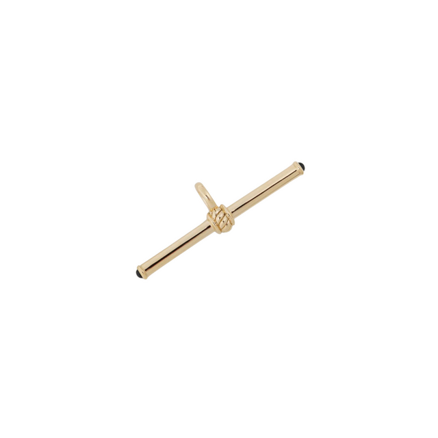 GOLD AND SAPPHIRE T-BAR 14-carat gold charm