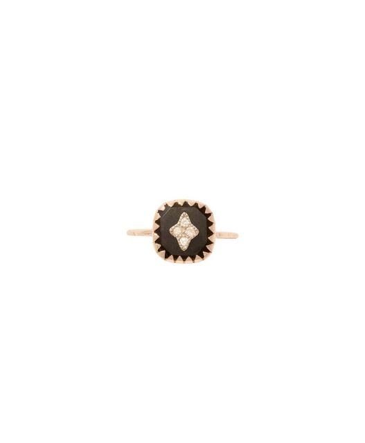 PIERROT pink gold and diamond ring