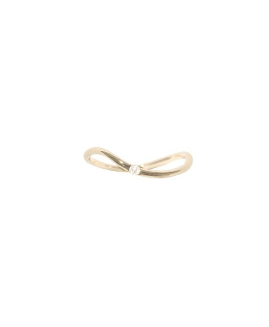 DUNE No1 yellow gold and diamond ring