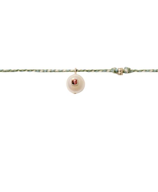 EDDIE garnet, diamond and pearl necklace