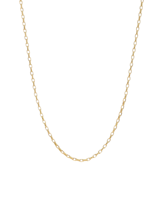 2MM ITALIAN LINK 14 - carat gold necklace