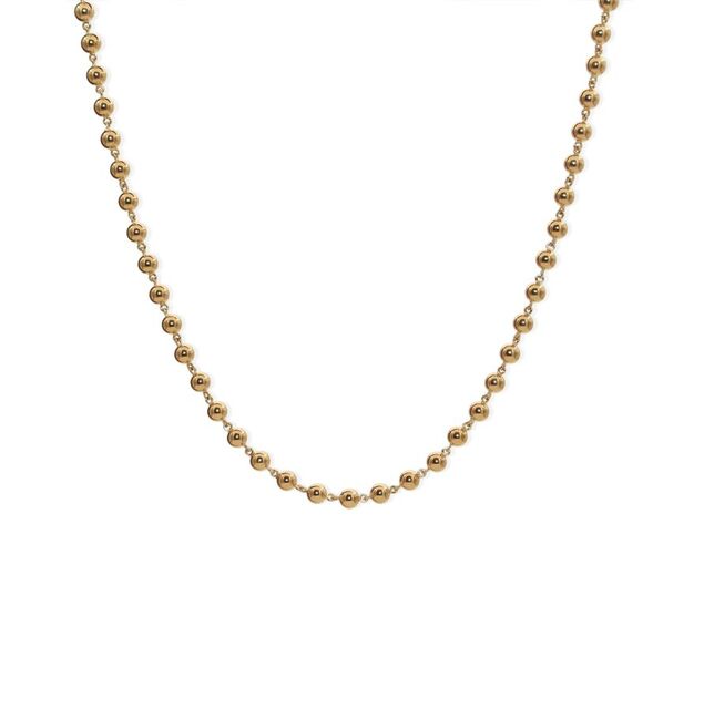 BALL AND LINK  9-carat gold chain