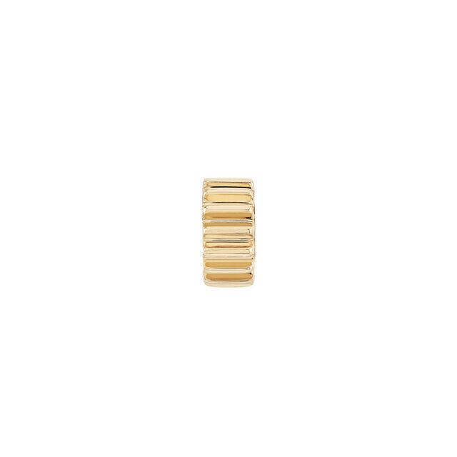 RIDGED GOLD 14-carat gold rondelle bead