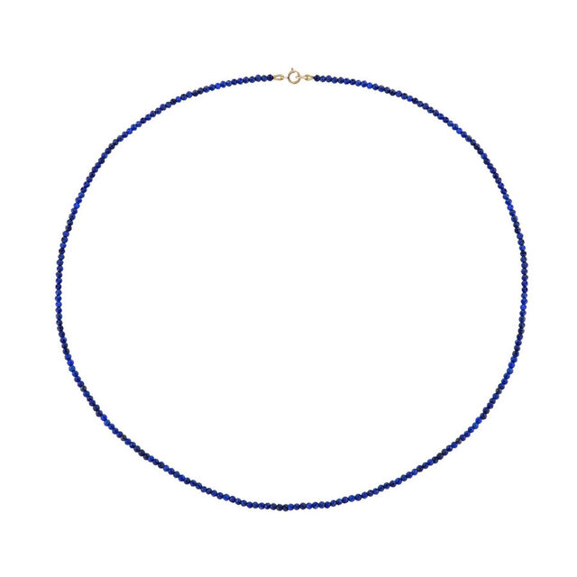 PETITE LAPIS beaded 14-carat gold necklace