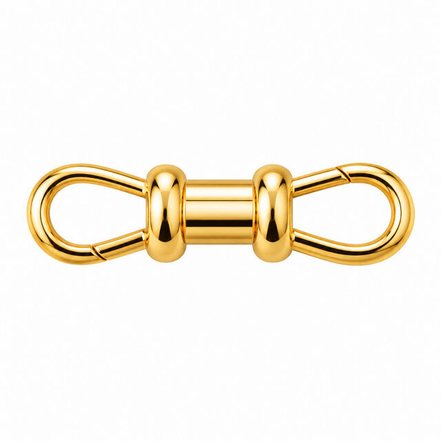 DOUBLE SIDED ALBERT CLIP 14-carat gold connector