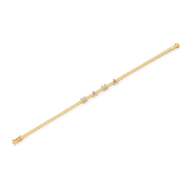 DIAMOND CUSTOM NAME 14-carat gold bracelet