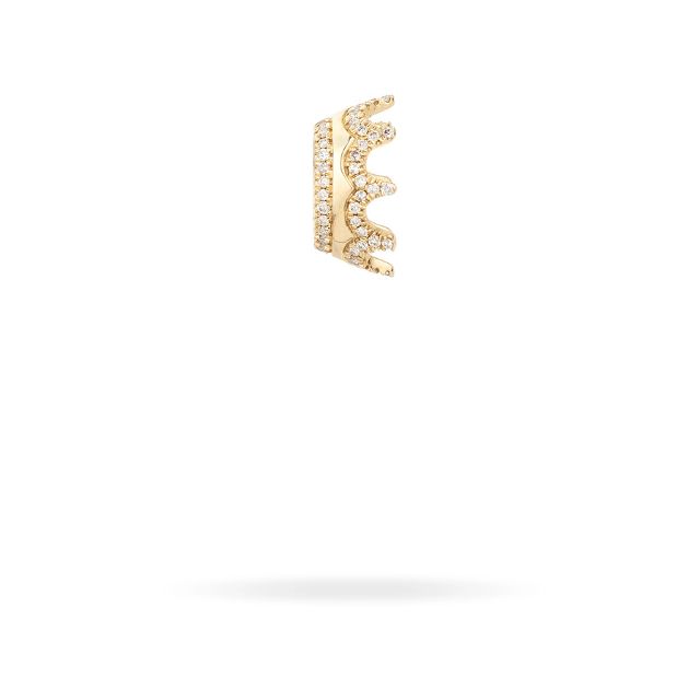 PAVÉ CROWN 14 - carat gold big bead