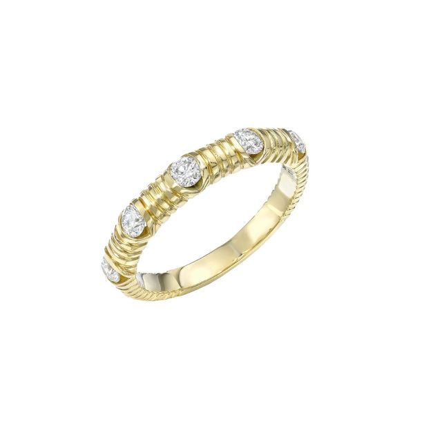 MODERN LOVE medium 5 stone diamond ring