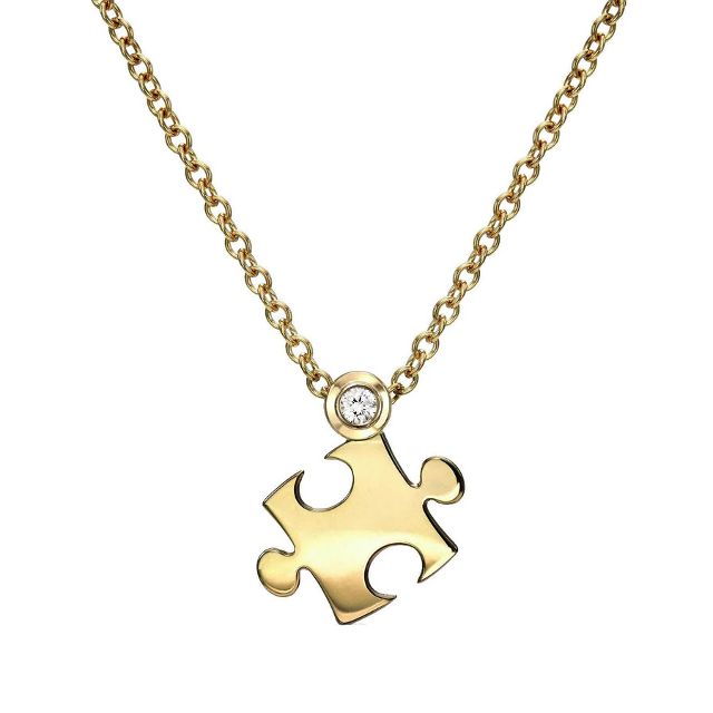 MINI PUZZLE PIECE pendant necklace