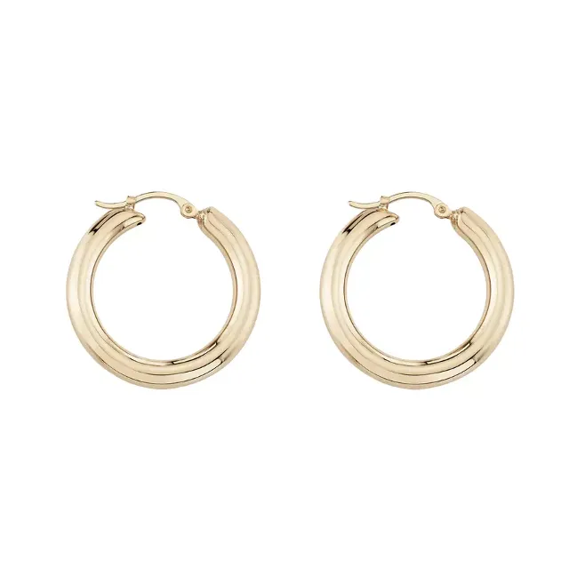 JUNIOR HELIUM 14-carat gold hoops