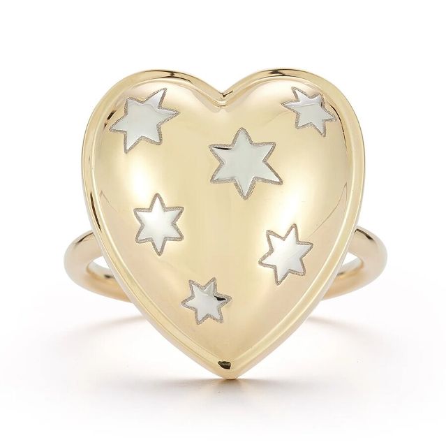 ANNA 14 - carat yellow and white gold ring