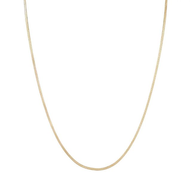 1.5MM HERRINGBONE 14-carat gold chain