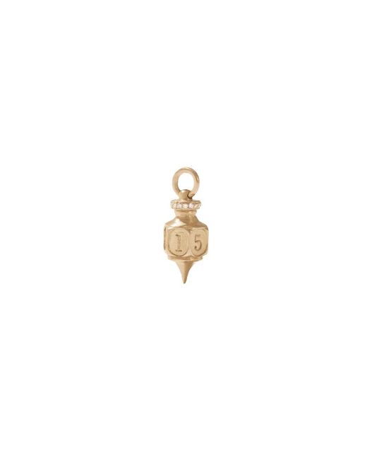 GERMAIN yellow gold and diamond pendant