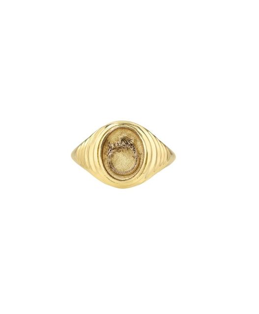 OUROBOROS Tiered Fantasy 14 - carat gold signet ring