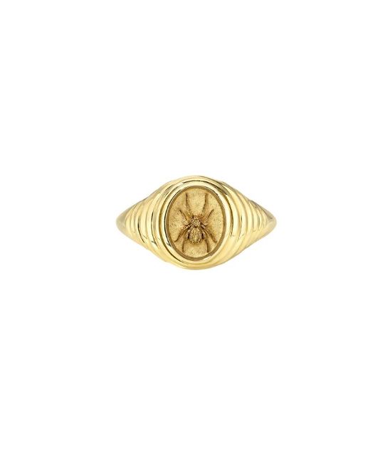 SPIDER Tiered Fantasy 14 - carat gold signet ring