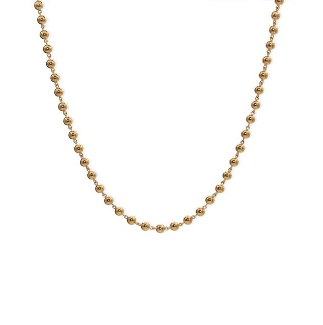 BALL AND LINK  9-carat gold chain