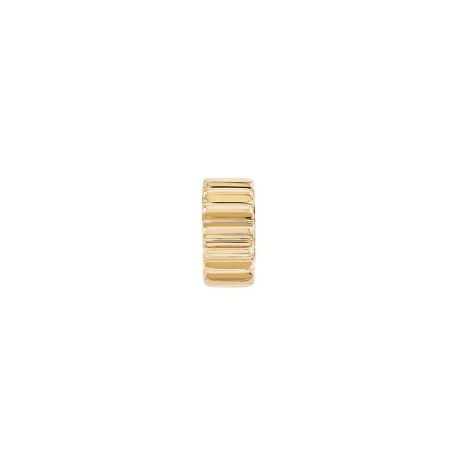 RIDGED GOLD 14-carat gold rondelle bead
