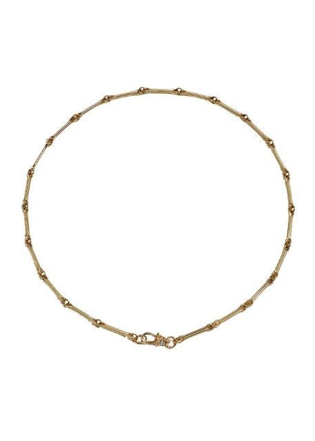 BABY SHOW YOUR BONES 14-carat gold and diamond necklace