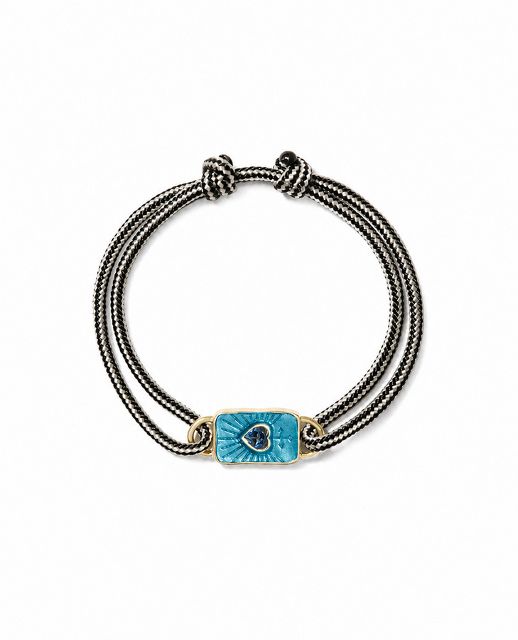 DEVA yellow gold and topaz bracelet