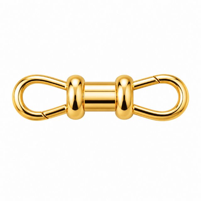 DOUBLE SIDED ALBERT CLIP 14-carat gold connector