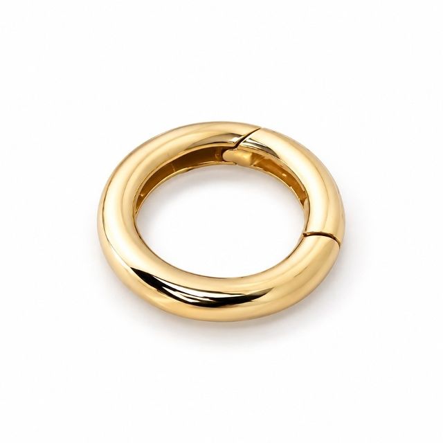 CLASSIC ROUND 9-carat gold connector
