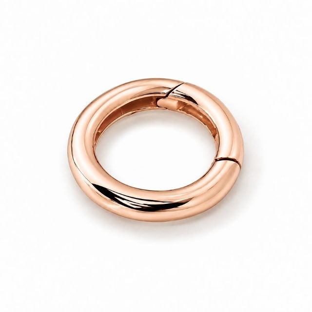 CLASSIC ROUND 9-carat rose gold connector